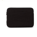 Black and white cotton cloth anti-seismic laptop bag clutch-style for tablet PCs with coin pocket