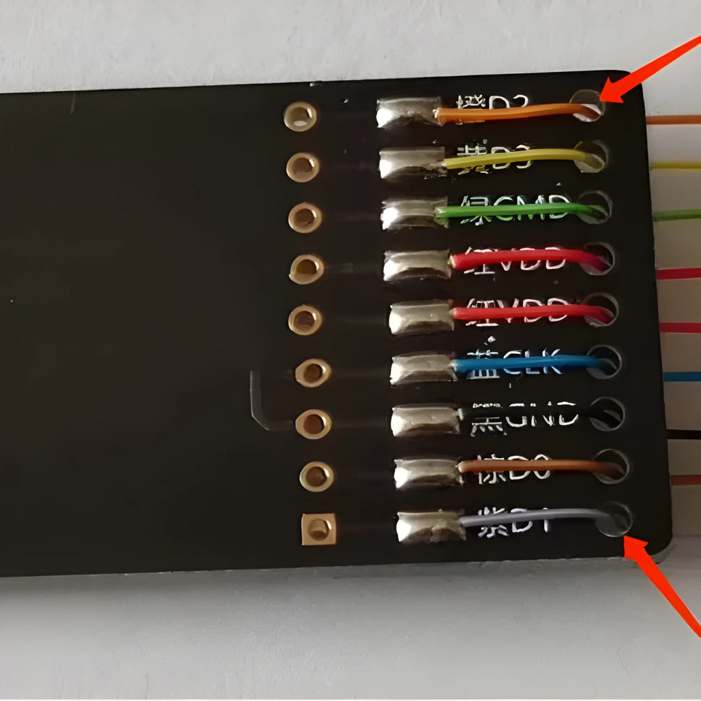 EMMC read write tool for BMW Mercedes Audi Porsche audio host maintenance via SD card PCB port