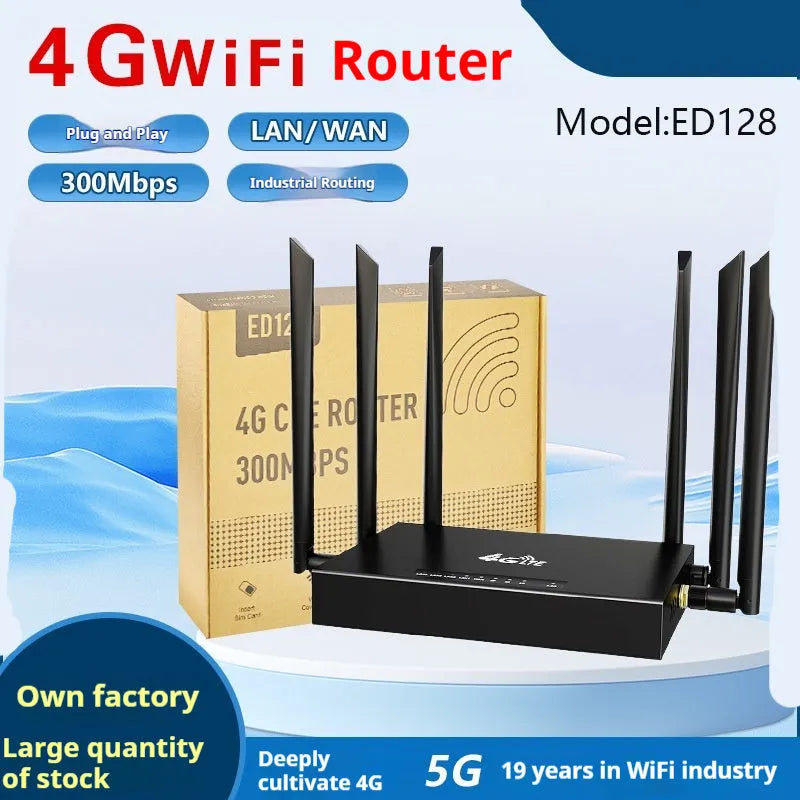 ED128 industrial iron box removable 4G 3G router unit with power adapter