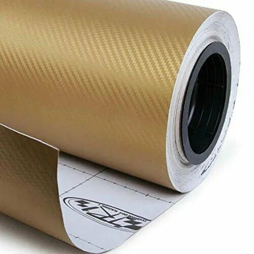 Roll of 3D carbon fibre car sticker in multiple colour options for vehicle interior and exterior decoration