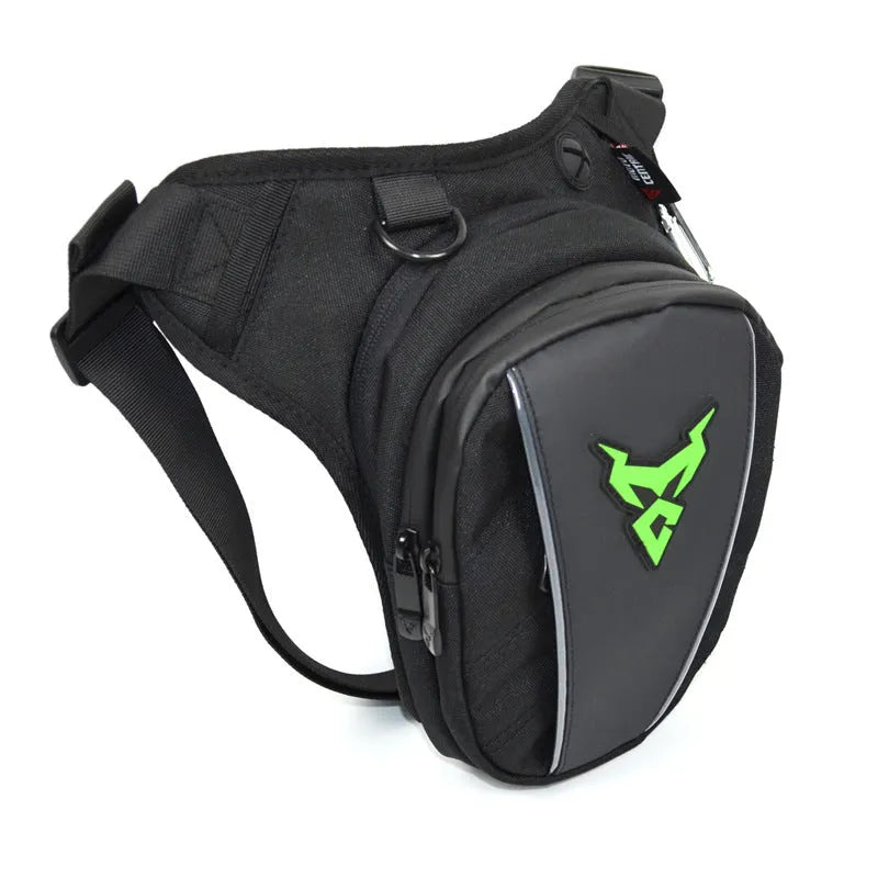 Motorcycle riding crossbody shoulder waist leg bag in 1200D Oxford cloth