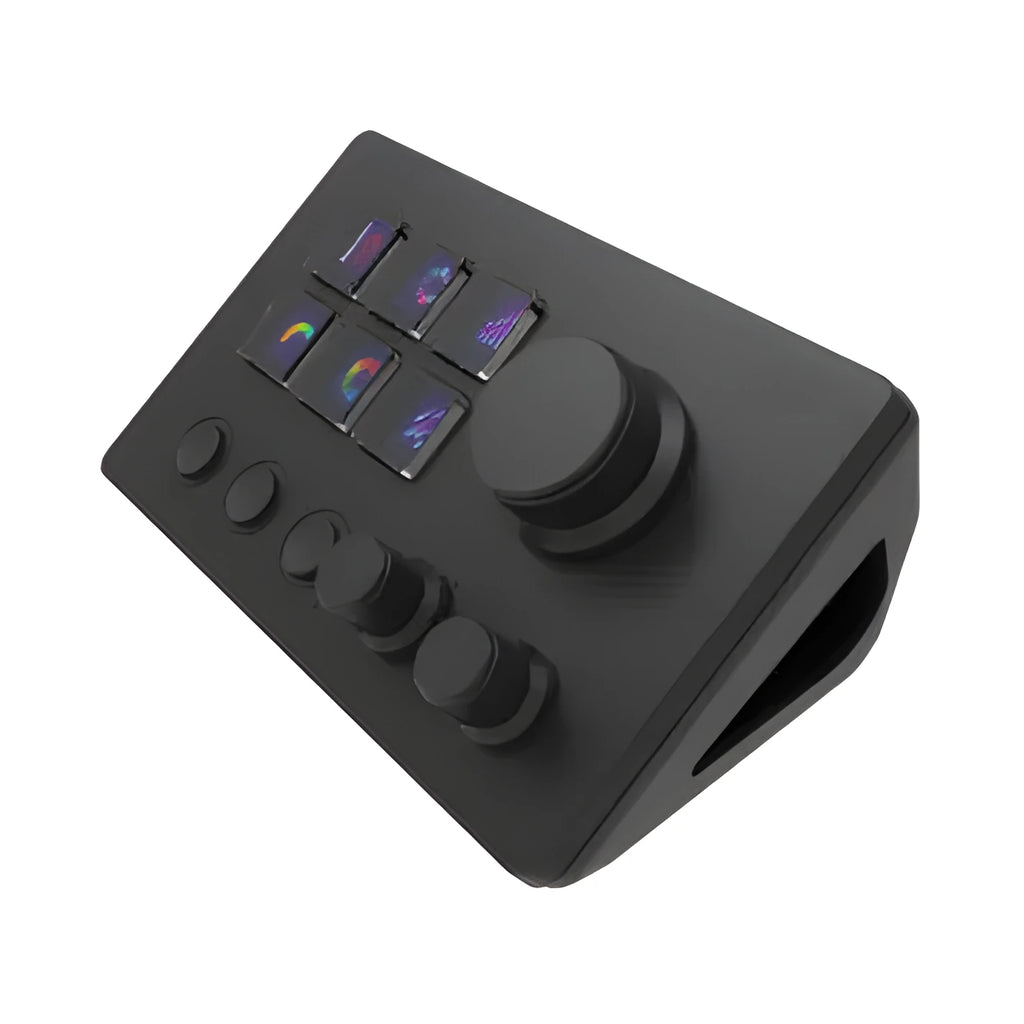 Visual Keyboard N3 black silicone numeric keypad with USB cable on desktop