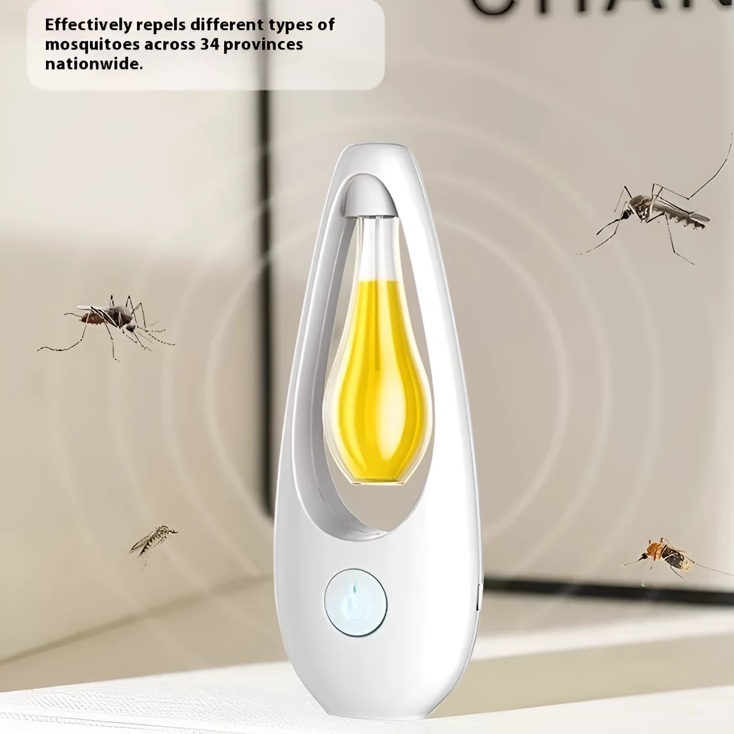 Ultrasonic essential oil aroma diffuser and mosquito repellent device with six scent variant options.