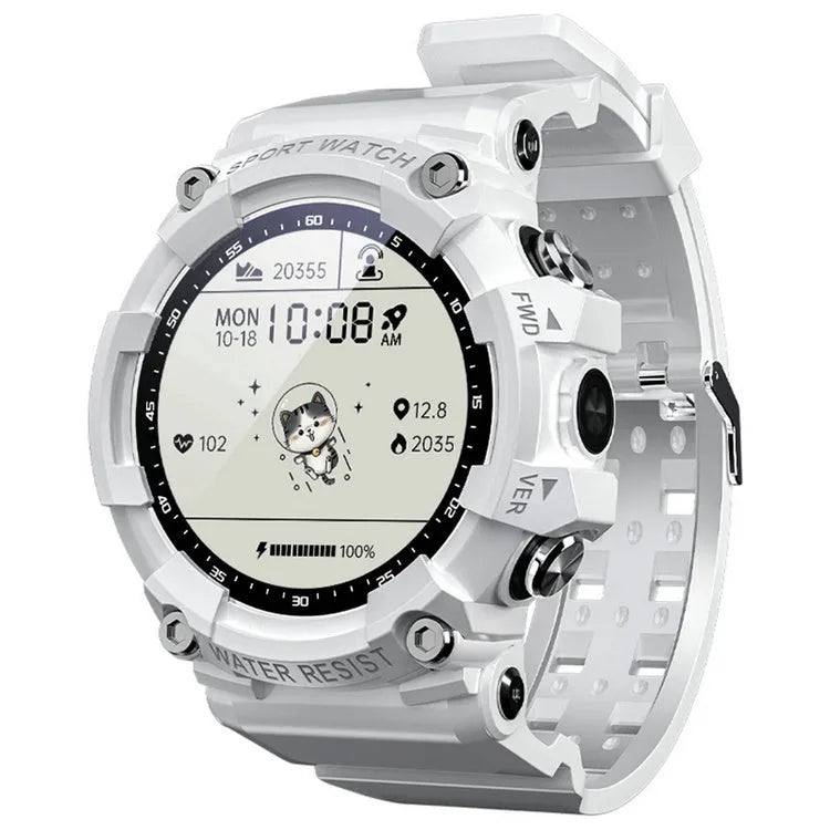 ATTACK 3 IP67 waterproof Bluetooth sports watch in black with round colour screen on a TPU strap.