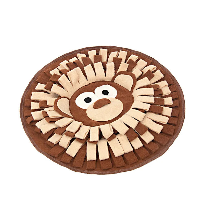 50 x 50cm polar fleece snuffle mat for dogs and cats, interactive foraging and training pad