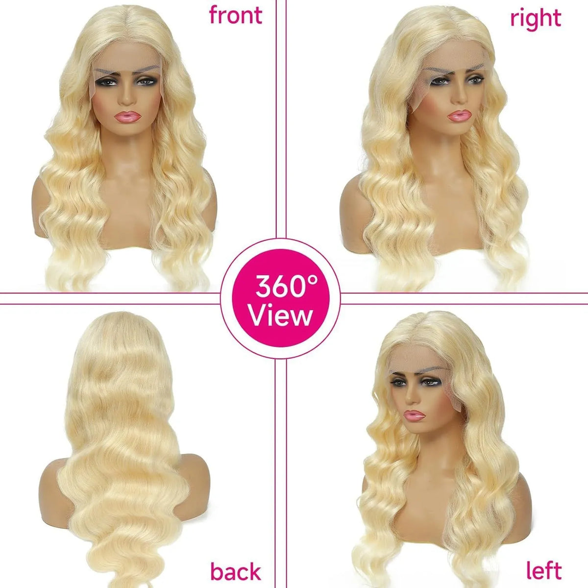 Women's synthetic front lace wig with medium long curly hair in colour M1 539 613#