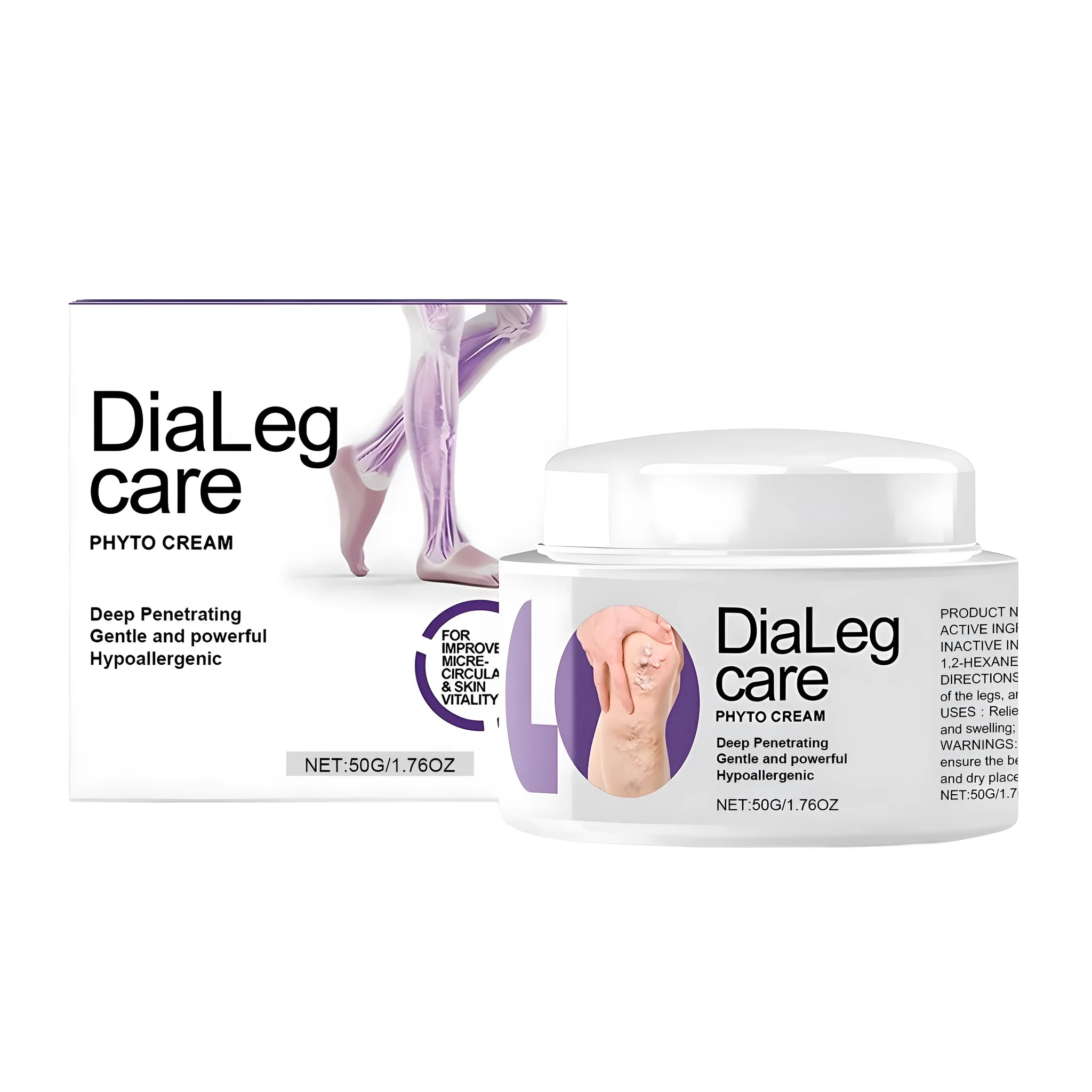 50g tube of varicose vein care cream with mint and shea butter