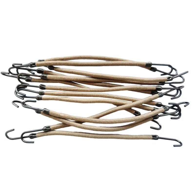 Double hook wig styling tool in black, dark brown, or light brown colour