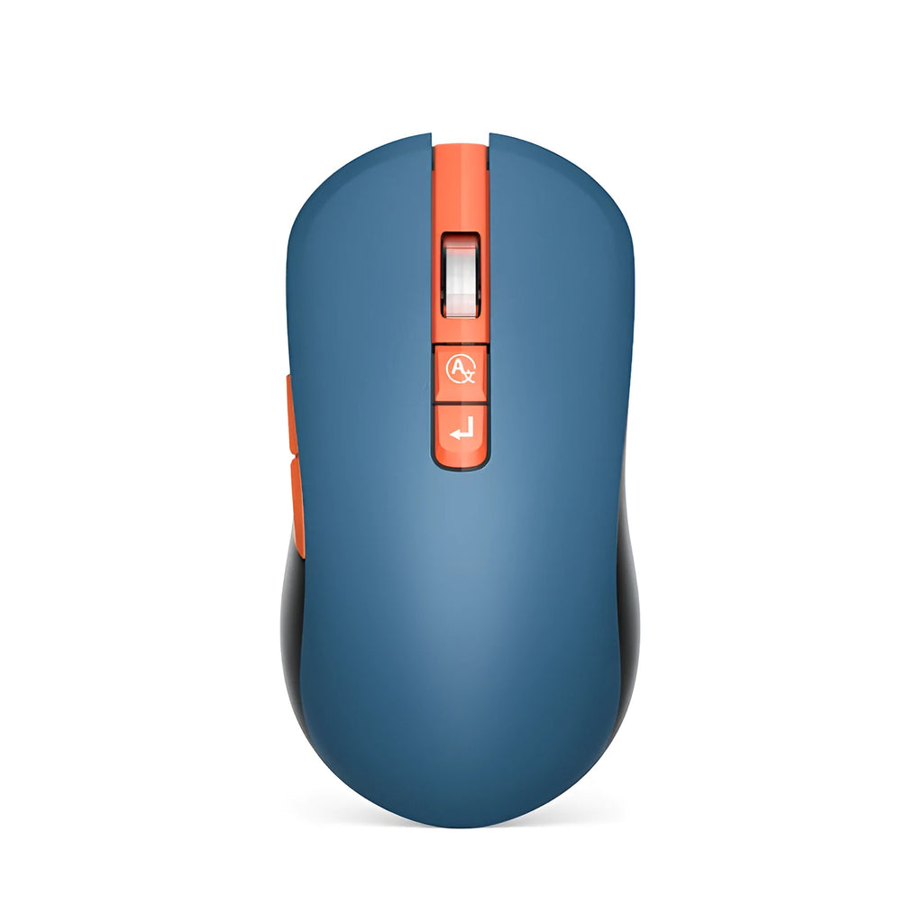 IFLYTEK black wireless gaming mouse with seven buttons and a noise reduction microphone
