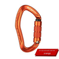 Automatic master lock carabiner in black blue orange red silver for rock climbing