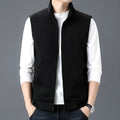 Men's sleeveless waistcoat vest in polyester blend available in four colours