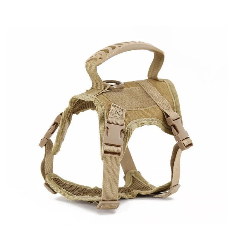 Cat chest strap vest in Oxford cloth with hand holding traction rope, free size, black khaki Army Green