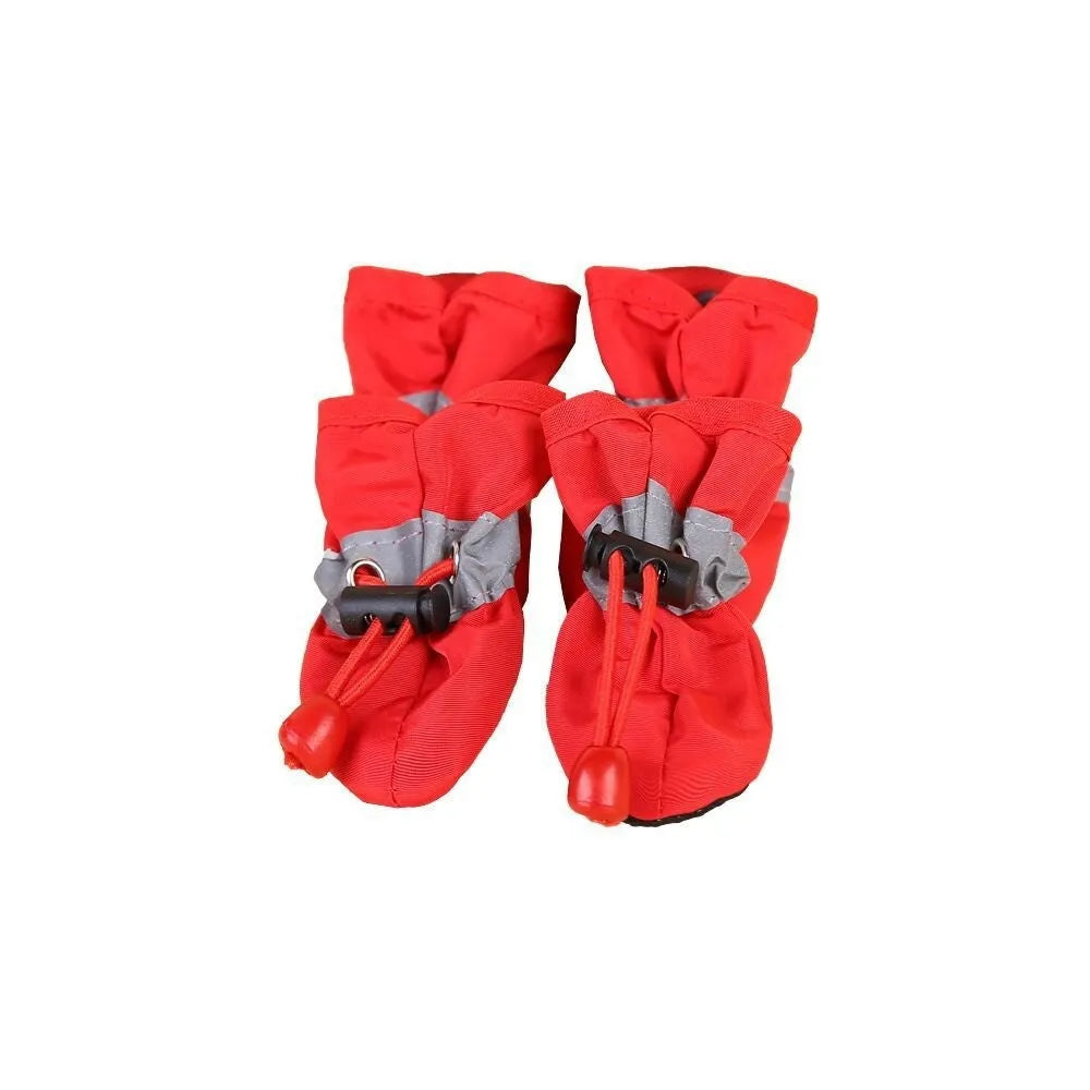 Breathable cloth dog shoes with soft sole design in multiple colour options