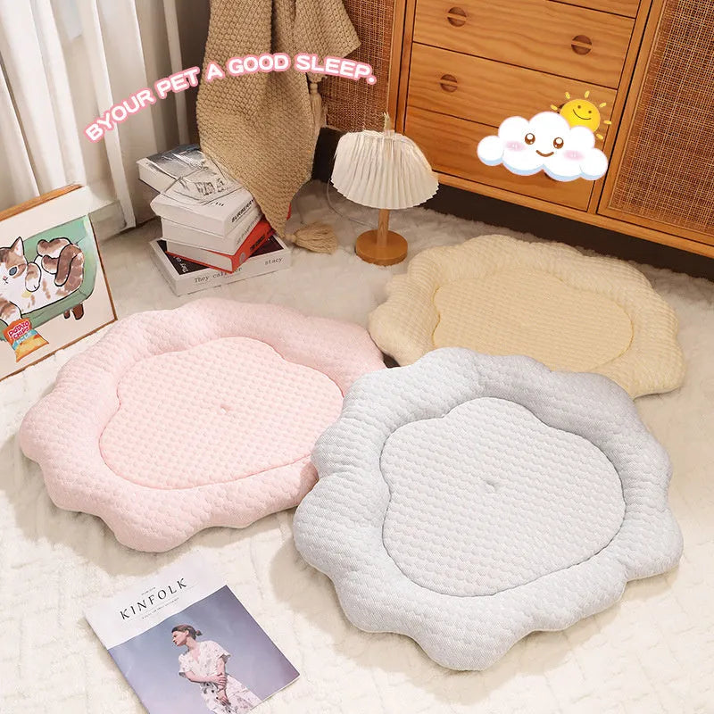 Cooling pet mat for cats and small dogs, 70x55cm, in grey green pink or yellow