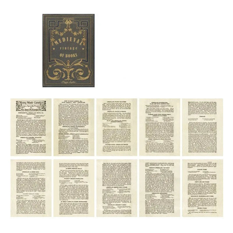 Foams simulation craft paper gift set showing ten sheets with botanical garden colour theme