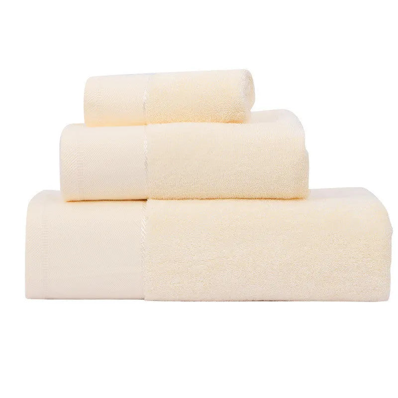 Cotton bath towel 70x140cm 600g in white, grey, blue, pink or yellow with combed yarn