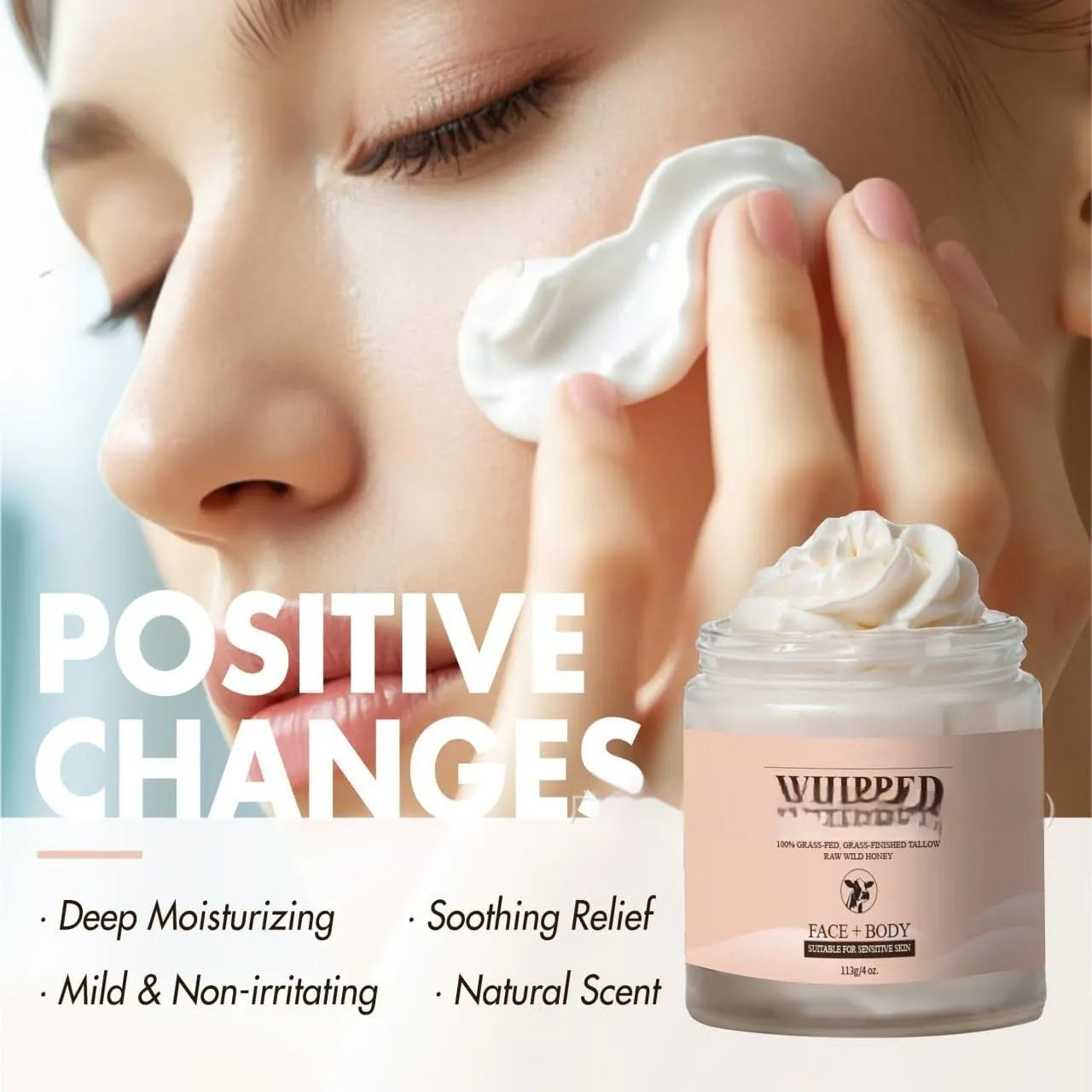 113g butter moisturising cream container for dry, oily, sensitive skin types