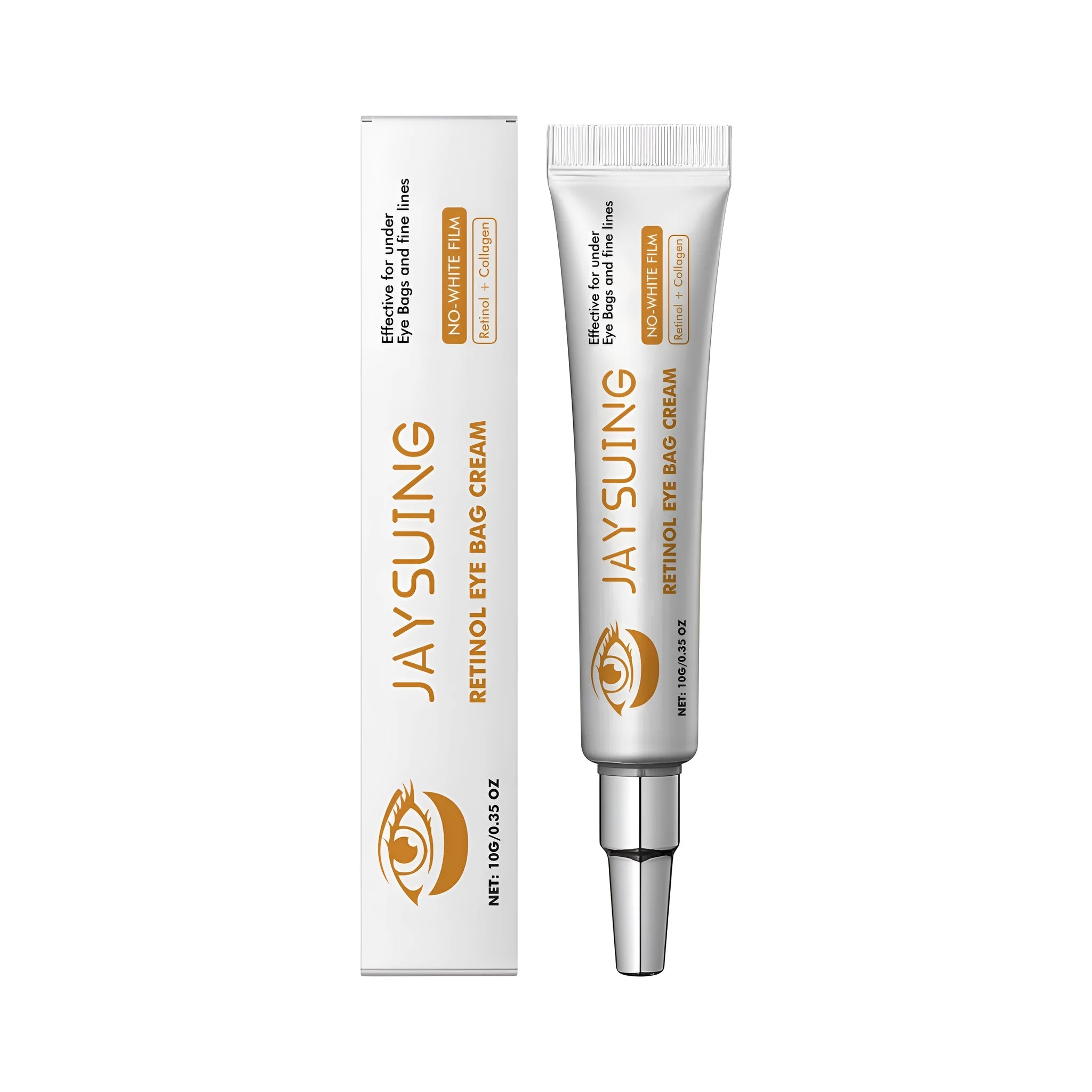10g jar of retinol anti-aging eye cream with hyaluronic acid and collagen