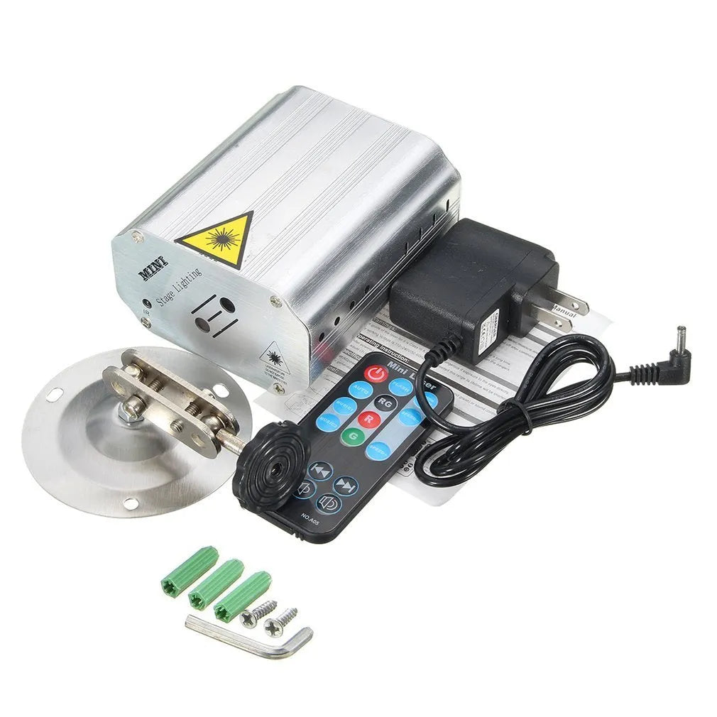 Indoor red and green laser light, JC-24 in-one, 30W, 105x90x52mm, with remote control and power supply