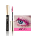 Colourful thick curl mascara in shades of gold, purple, blue and green mermaid for stage and event makeup.