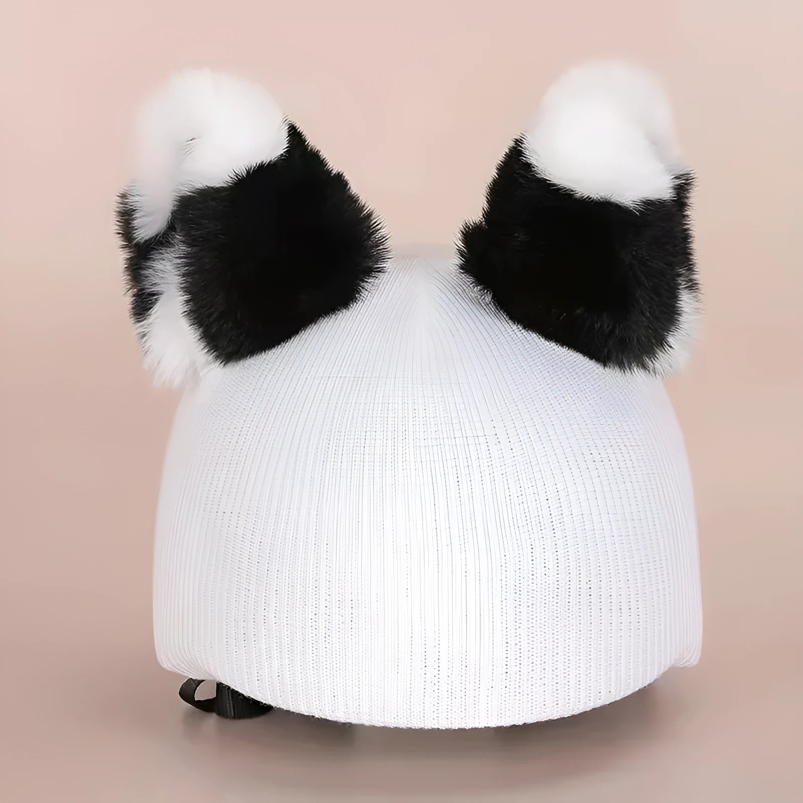 Plush cartoon character ski helmet decoration with elastic headband in assorted designs