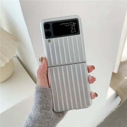 Samsung Z Flip3 flip phone case in solid colours showing ultra-thin PC construction.