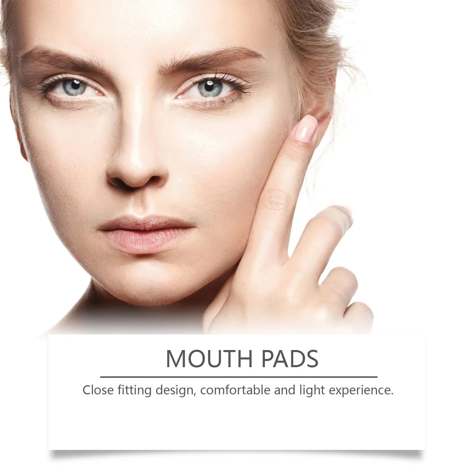 Two facial skin firming patches in hydrogel form with hyaluronic acid and collagen ingredients
