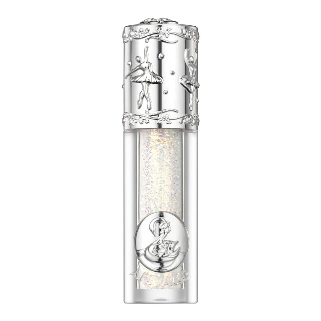 Ballet brand liquid eye shadow bottle showing one of five colour choices: pink, coral, purple, brown, or rose gold.
