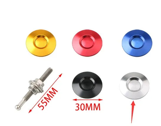 30mm aluminium alloy engine cover lock with iron screw for universal vehicle fit