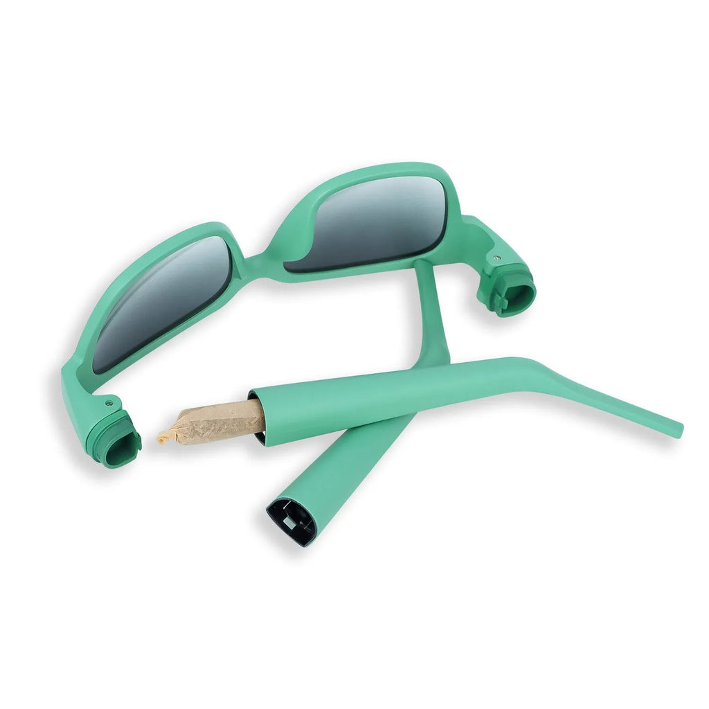 The Swifty Glasses lightweight frame eyewear available in black, camouflage, dark green, purple, and red.