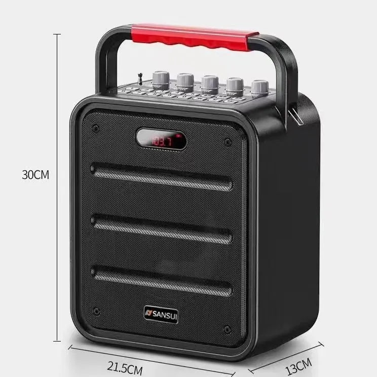 Portable 40W subwoofer speaker with lithium battery, 4-inch or 6.5-inch size, for karaoke and square dance