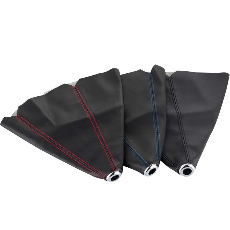 Black PU leather gear lever cover for General Motors automatic car.