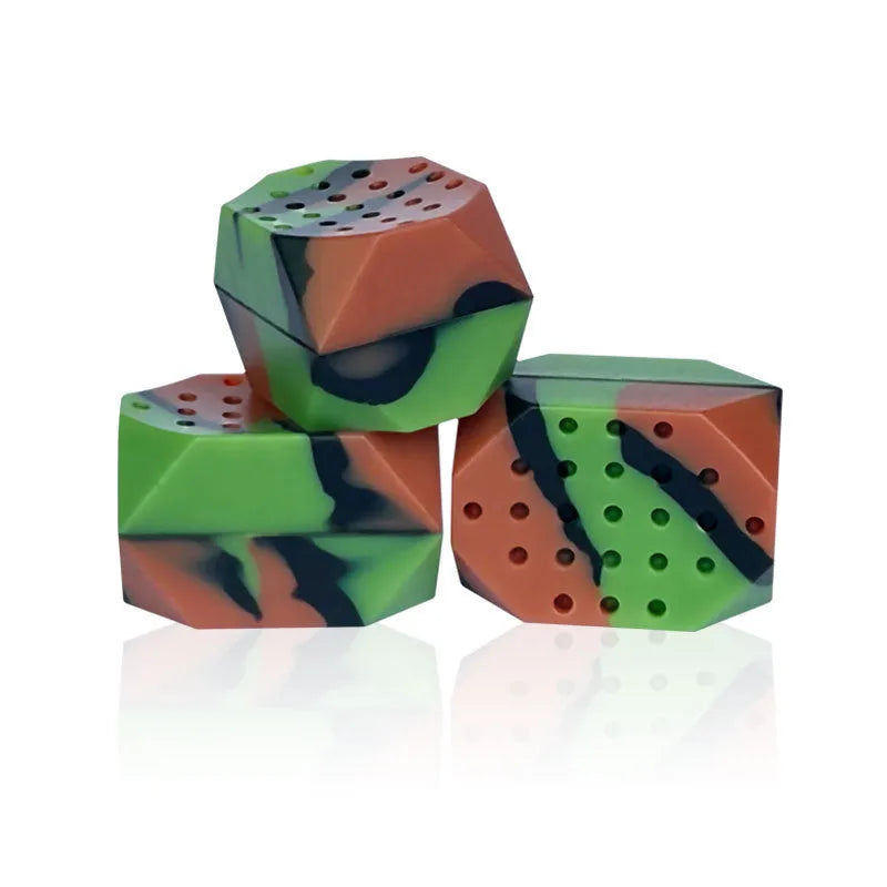 Camouflage pattern silicone facial exercise balls for jaw training and masseter muscle workouts