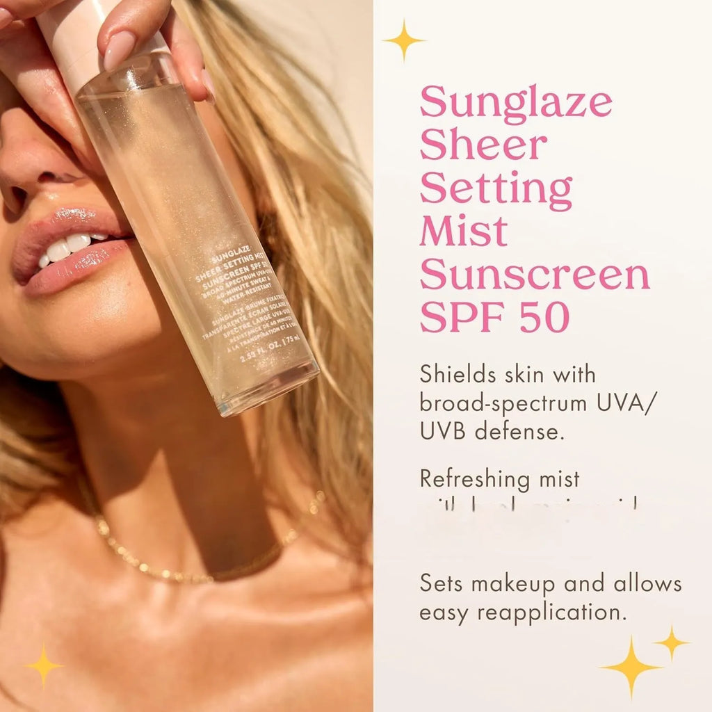 75 ml bottle of light texture moisturising face spray and toner on a white background.