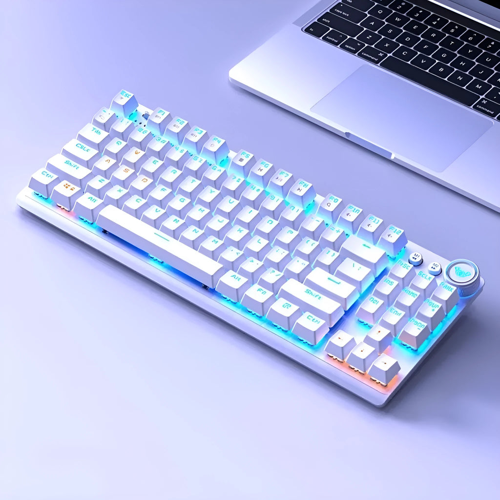 Tarantula wireless mechanical keyboard with side engraving on a metal case