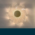 Petal acrylic LED wall lamp, 175mm, windmill light colour, trichromatic dimming, 220V home wall light.