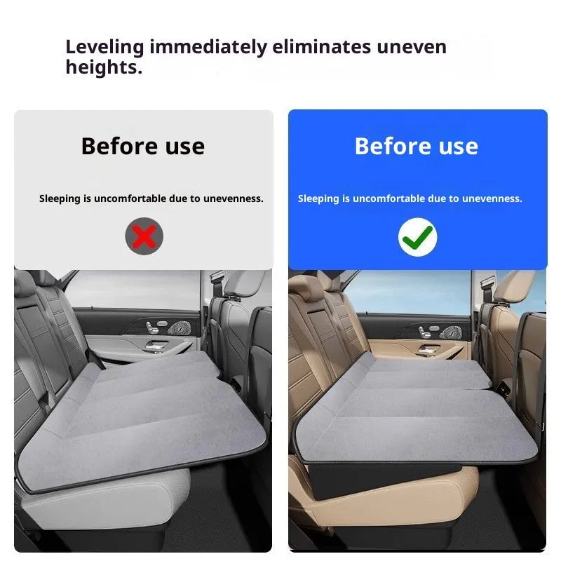 Black pearl cotton flat pad car seat back mattress in single, double, or three-piece pack options