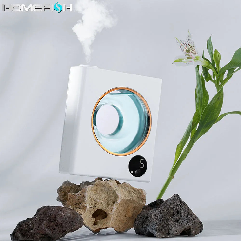 Small white automatic aromatherapy machine with wall-mounted design for essential oil diffusion