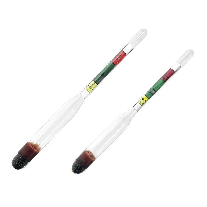 Red and black suction-type electrohydraulic hydrometer for battery electrolyte testing