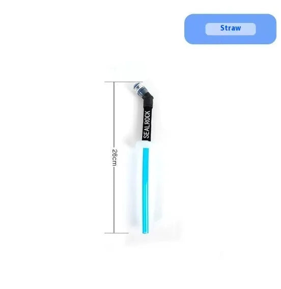 Plastic portable drinking straw for mountain climbing and biking hydration