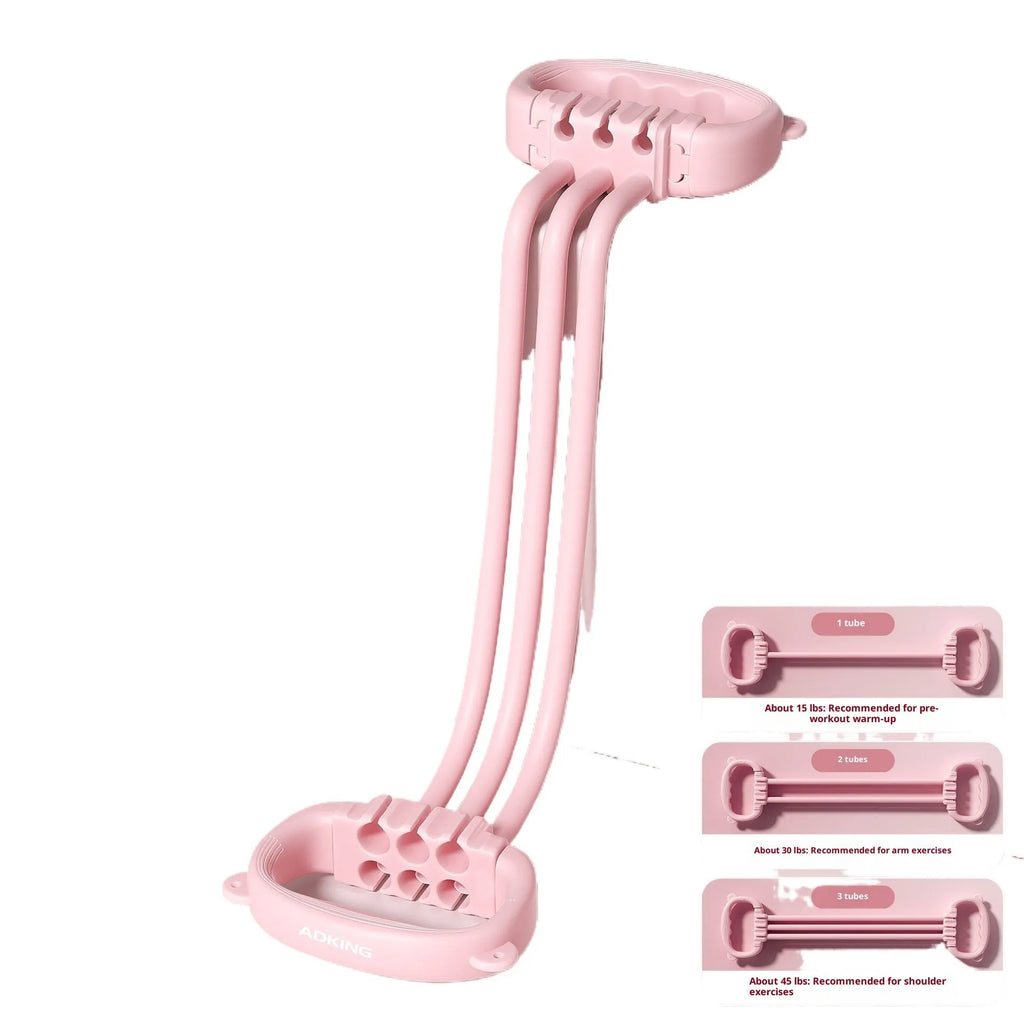8-shaped puller for women with cat ear non-slip handle, adjustable 15-90 lb resistance band for back and shoulder training