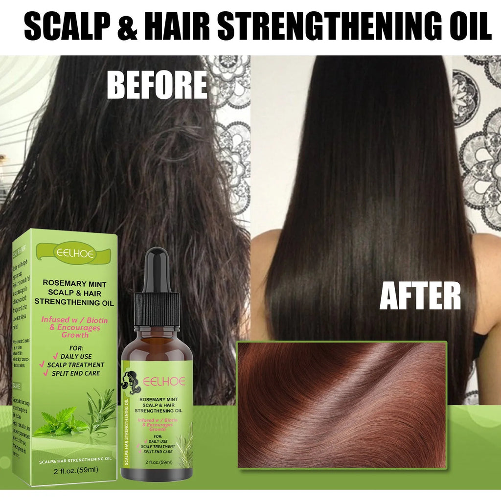 59ml rosemary mint hair growth fluid bottle for scalp treatment and hair nourishment
