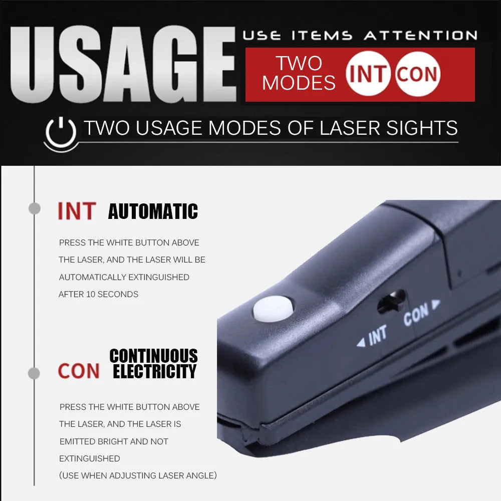 Matte black golf laser aiming instrument attached to putter for alignment practice