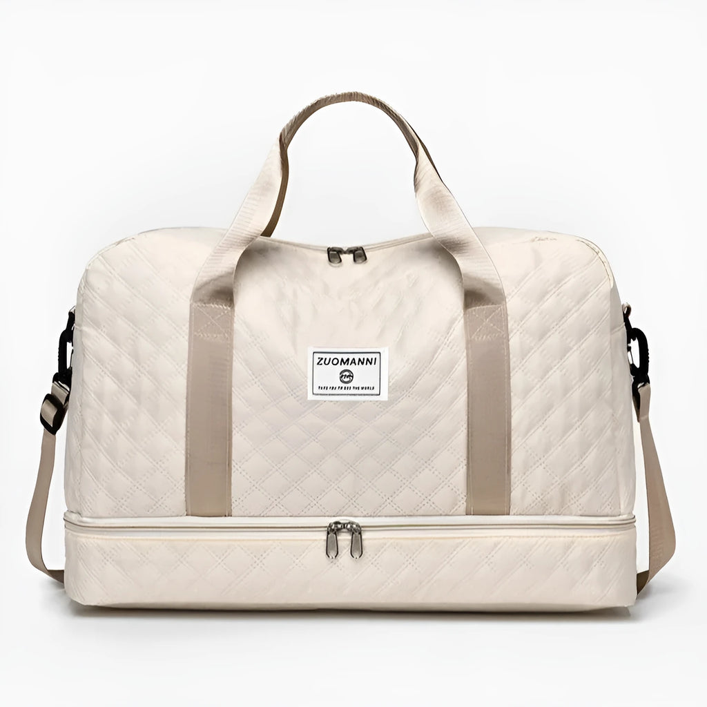 Oxford cloth leisure travel bag with 36-55L capacity in a street trend style, shown in a solid colour.