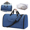 Oxford cloth folding duffel bag in black, navy blue or grey with 36-55L capacity