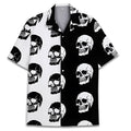 Men's Cuban collar Hawaiian shirt in polyester with digital print pattern for summer wear