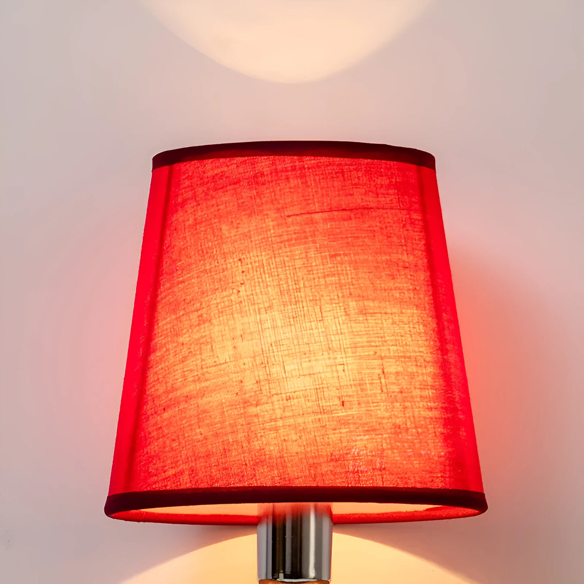 Mini size fabric lampshade with horizontal paste design in multiple colour options
