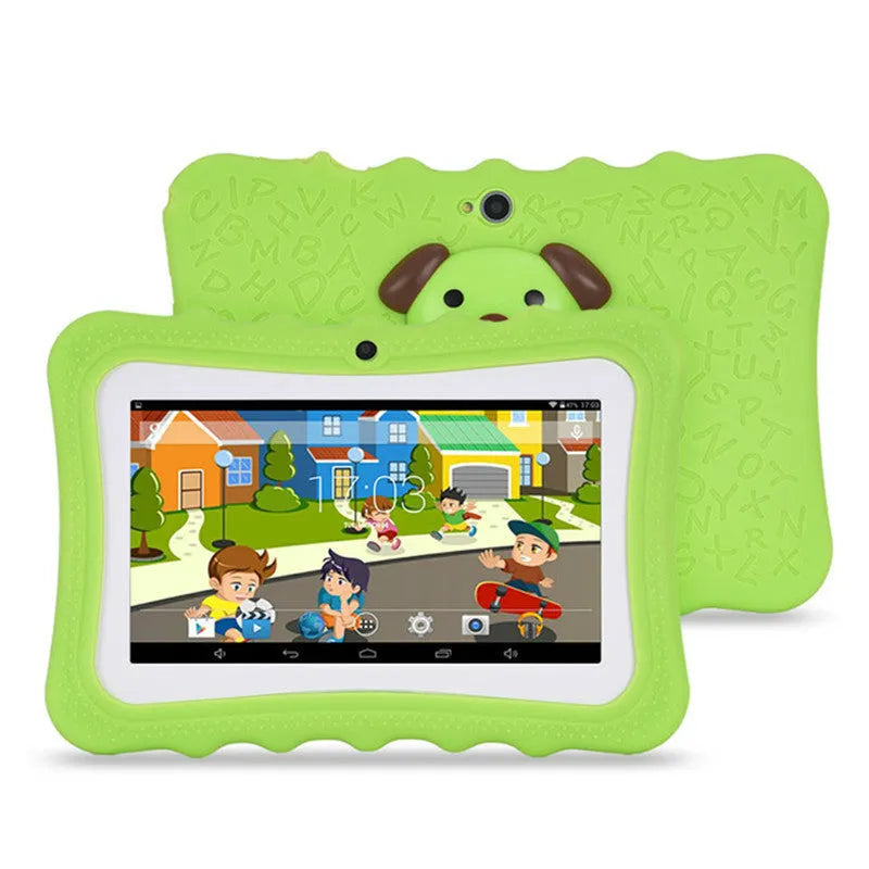 7-inch children's A33 quad-core cartoon tablet computer in pink with Bluetooth and gravity sensing