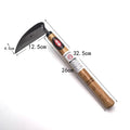 Composite steel bent handlebar sickle with 12.5cm blade and 4.5cm width for hand weeding