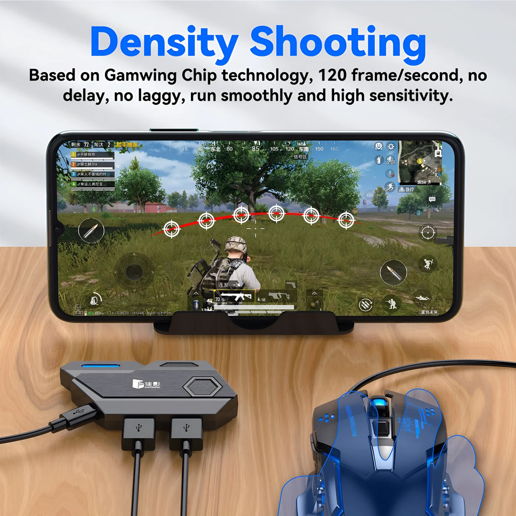 Gamwing Jiaying keyboard and mouse converter for mobile gaming with USB connection